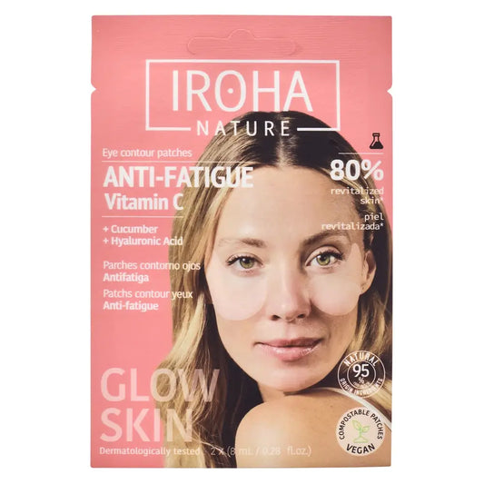 Iroha Nature Patchs anti-fatigue pour les yeux - Vitamine C , 16 (2x8) ml