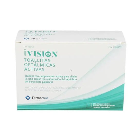 Lingettes ophtalmiques Ivision Active, 20 unités