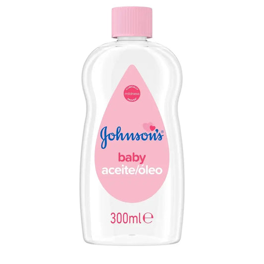 Johnson's Baby Regular Oil, laisse la peau douce et saine, idéale pour les peaux délicates, 300 ml