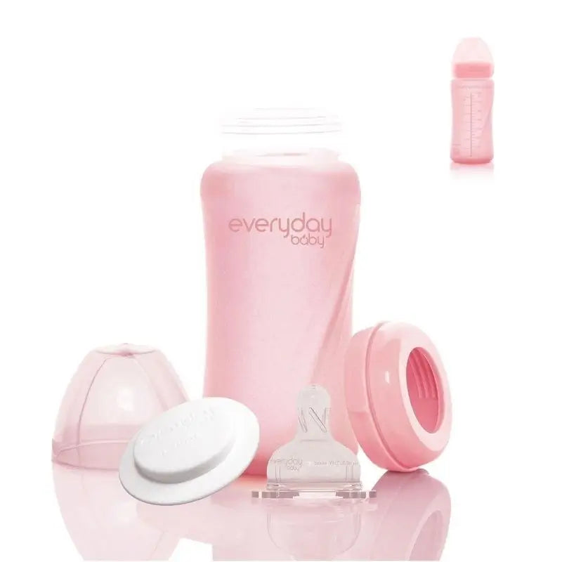 Joykids Biberon en verre 240Ml Rose Clair Everyday Baby