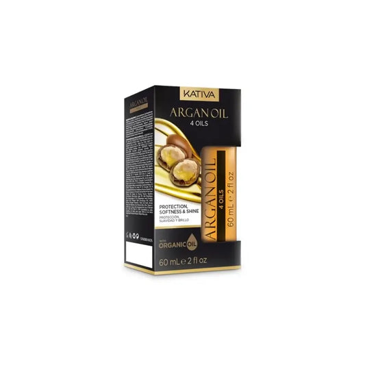 Kativa Huile d'Argan Huile capillaire 4 huiles X 60 Ml , 60 ml