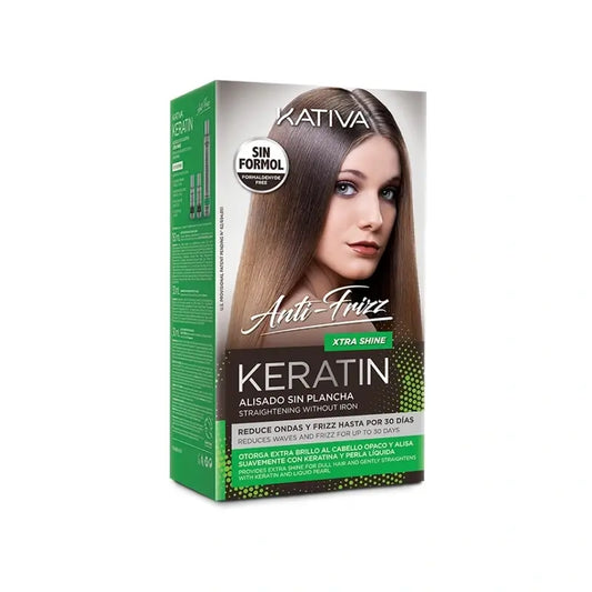 Kativa Keratin Straightening Sans Lisseur Xtra Shine , 1 pack
