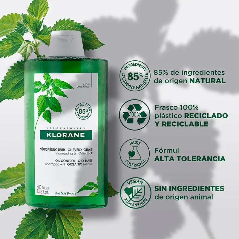 Klorane Shampooing à l'ortie 400 ml