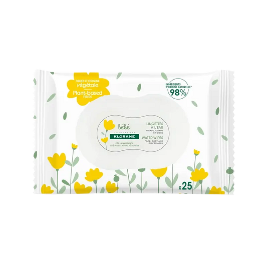 Klorane Baby Cleansing Wipes, 25 unités