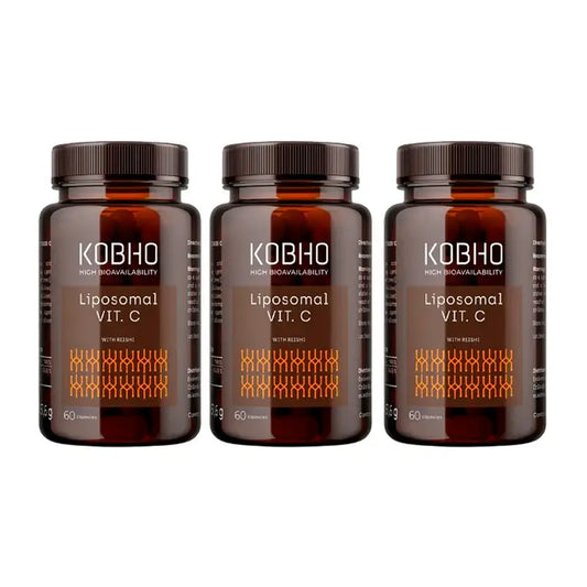Kobho Labs Triplo Supplement Vitamine C liposomale + Reishi, 3 x 60 gélules