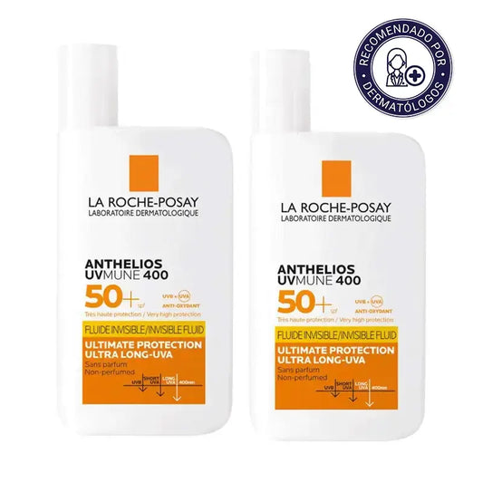 La Roche-Posay Anthelios UVMune 400 Fluide Invisible SPF50+, Duplo 2x50 ml
