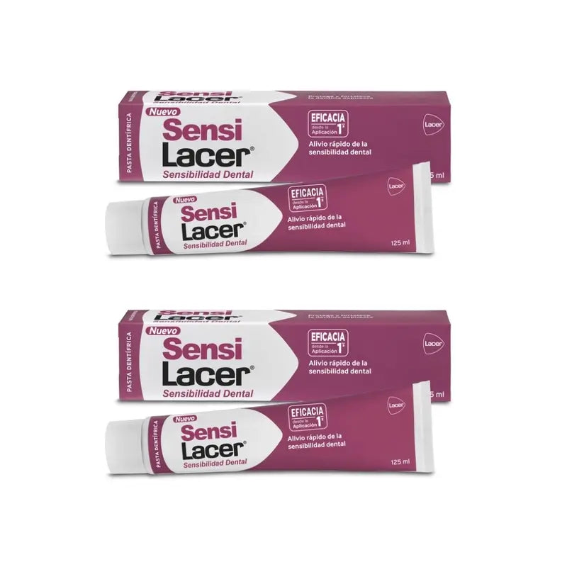 Dentifrice Lacer Duplo Sensilacer, 2 x 125 ml