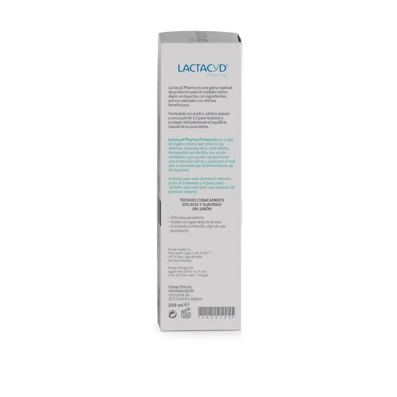 Lactacyd Pharma Protection de l'hygiène intime 250 ml