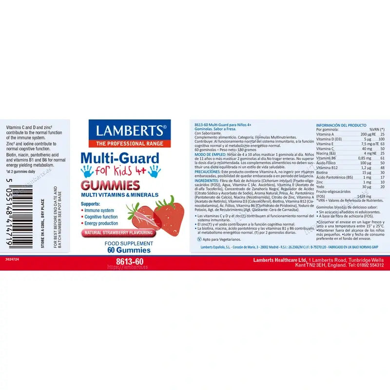 Lamberts Multi-Guard For Kids , 60 gummies