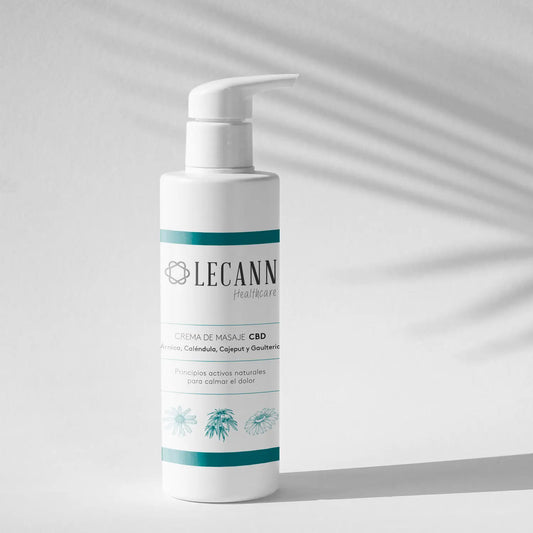 Lecann Crème de Massage Cbd + Arnica. Spécial Douleur , 100 ml
