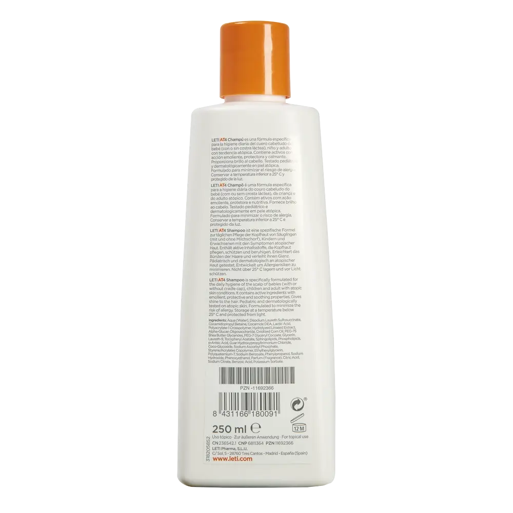Shampooing Letiat4, 250 ml