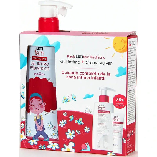 Letifem Pack Gel Pédiatrique 250 Ml + Crème Vulvaire 30 Ml