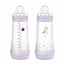 Mam Baby Easy Start Biberon Anti-Colique Rose Mat, 2X320Ml