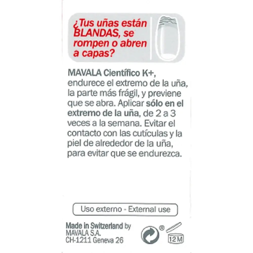 Mavala Scientific K+ Durcisseur d'ongles