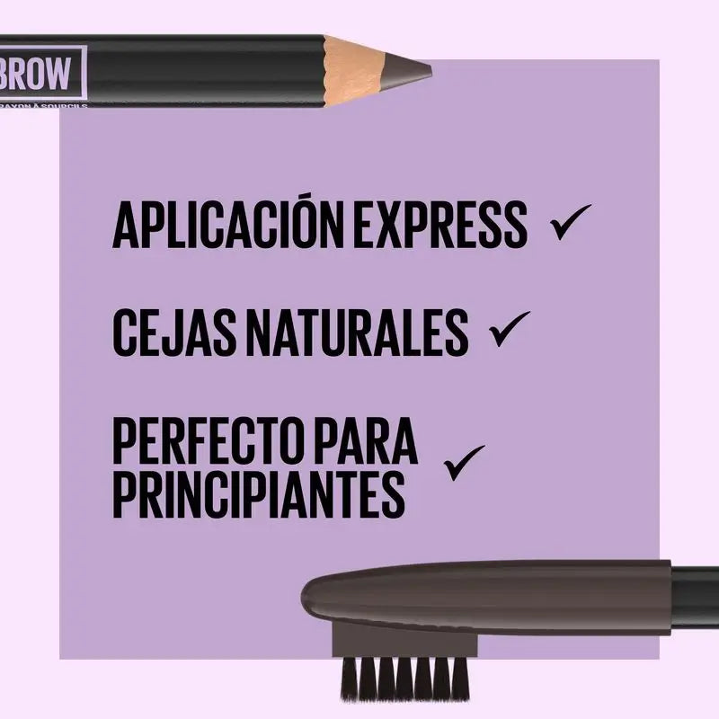 Maybelline New York Express Brow Pencil In Shade 05 Deep Brown (Crayon à sourcils express Maybelline New York)
