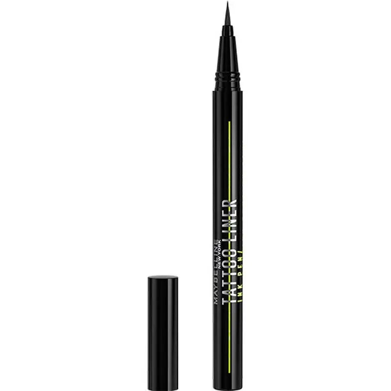 Maybelline New York Tattoo Liner Ink Pen, Eyeliner au format stylo, résistant à l'eau, formule tatouage jusqu'à 24 heures, noir