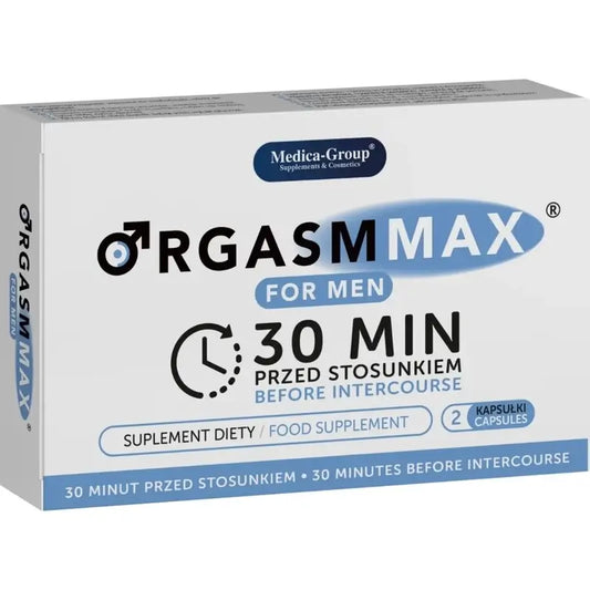 Medica Group Orgasm Max, complément alimentaire naturel pour hommes, pour améliorer la vitalité et les performances sexuelles masculines, 2 capsules