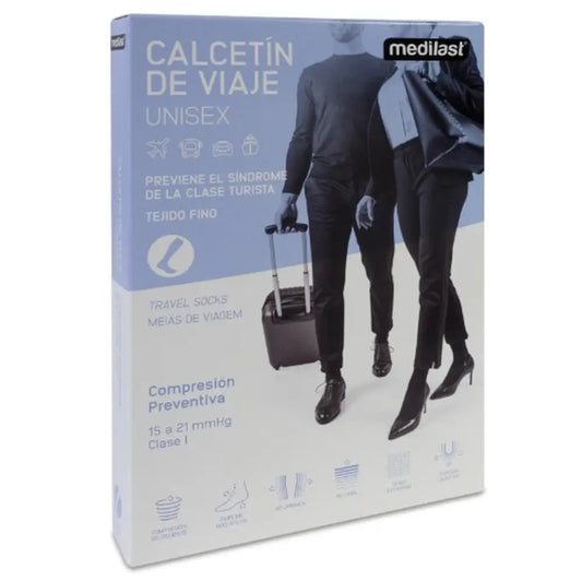 Chaussette de voyage Medilast T/Large Noir R230