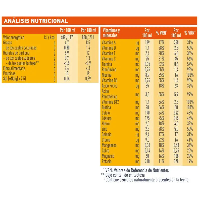 Meritene Boisson force et vitalité Chocolat, 6x180 ml