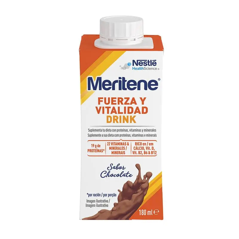 Meritene Boisson force et vitalité Chocolat, 6x180 ml