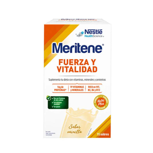 Meritene Strength and Vitality Vanilla, 15 sachets