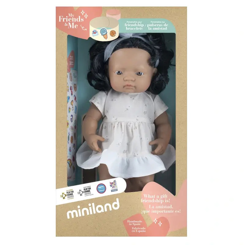 Miniland Poupée latine 38 Cm Mes amis et moi