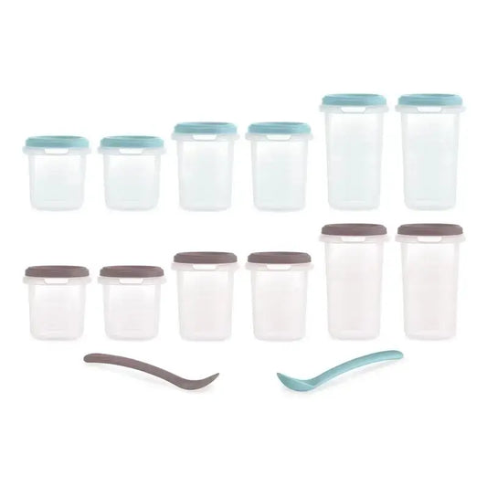 Miniland Set de 12 coffrets hermétiques Hermisized Terra (200Ml, 250Ml & 330Ml)