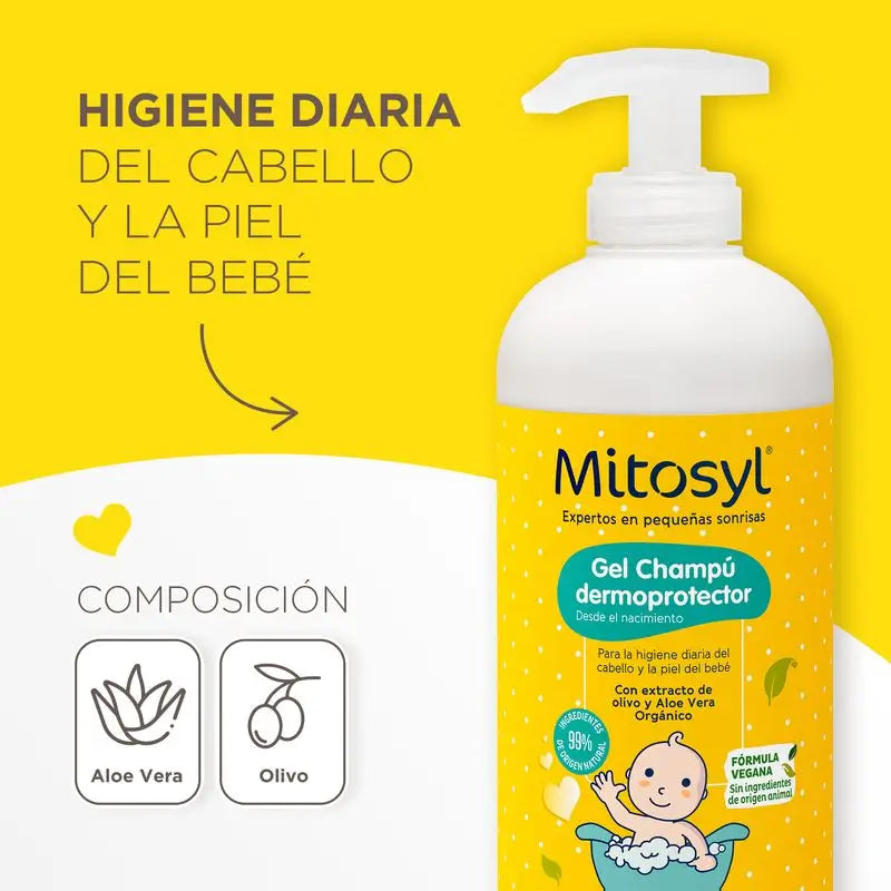 Mitosyl Baby Shampooing Gel Dermo-Protecteur, 490 ml