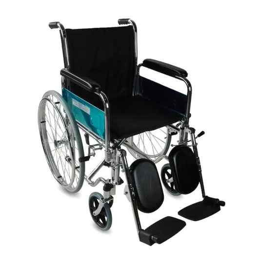 Fauteuil roulant pliant Mobiclinic avec accoudoirs et repose-pieds noir