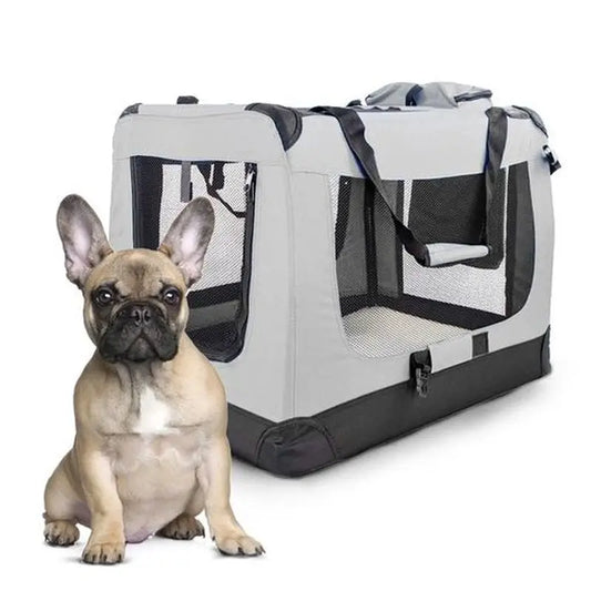 Mobiclinic Pet Carrier pliable Grey Baloo Size L