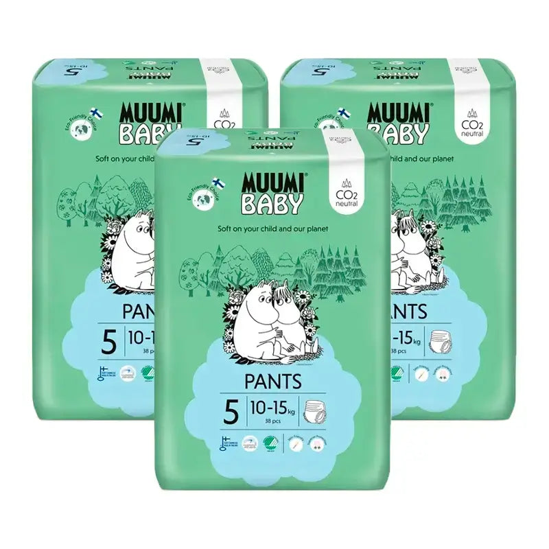 Couches d'apprentissage Moomin Baby Taille 5, 3 x 38 unités