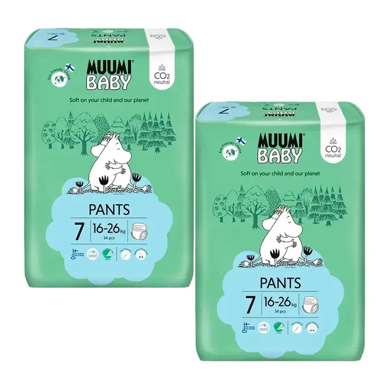 Couches d'apprentissage Moomin Baby Taille 7 , 2 x 34 pcs.