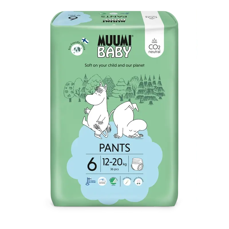Couches d'apprentissage Moomin Baby Taille 6 , 36 pcs.