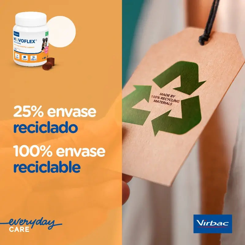 Movoflex Chondroprotecteur Petits Chiens Jusqu'à 15Kg, 30 Comprimés