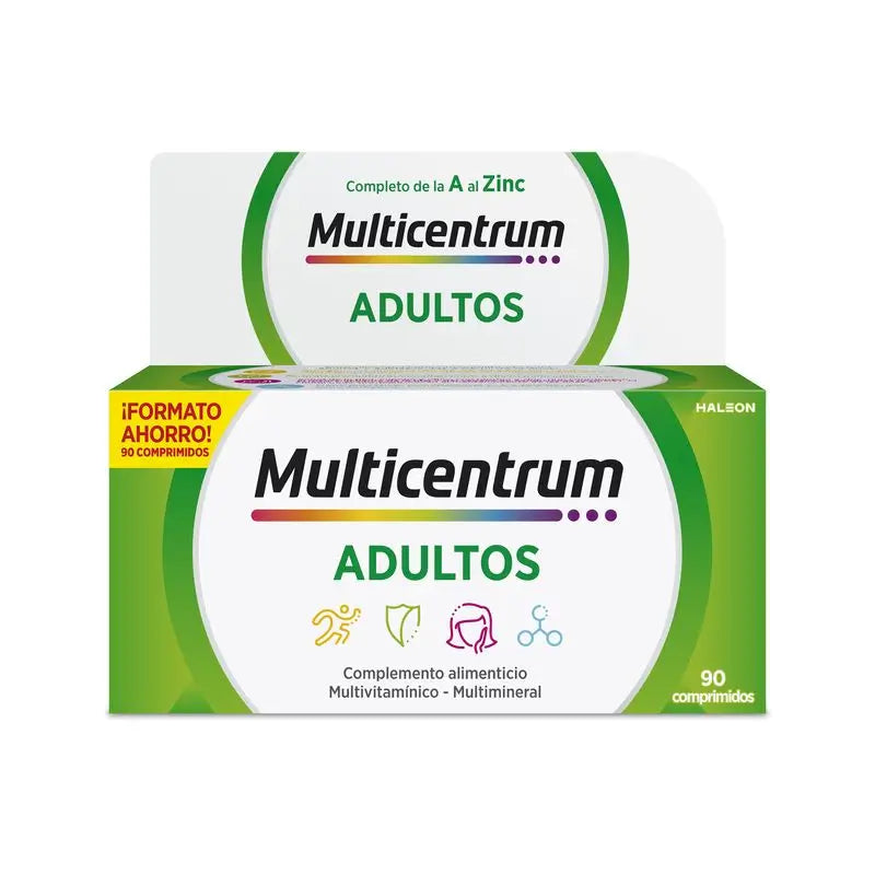 Multicentrum Supplément alimentaire multivitaminé pour adultes, 90 comprimés