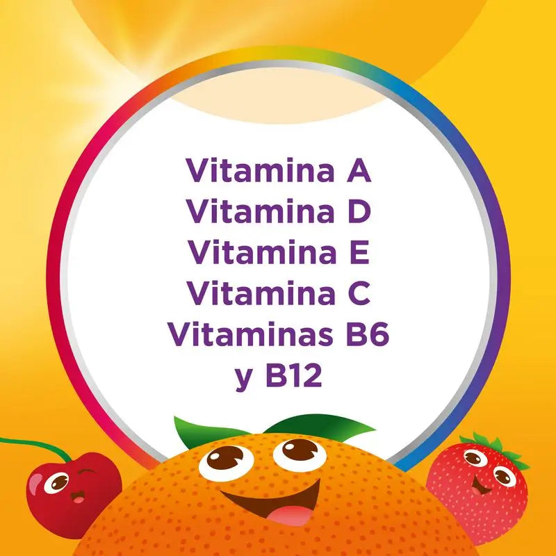 Multicentrum Vitagomis Junior Multivitamin for Children Cherry, Orange and Strawberry Flavour, 30 gummies