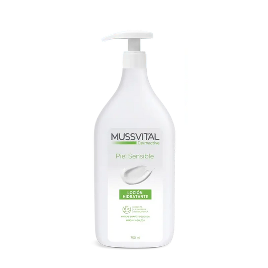 Mussvital Dermactive Lotion hydratante pour peaux sensibles, 750 ml