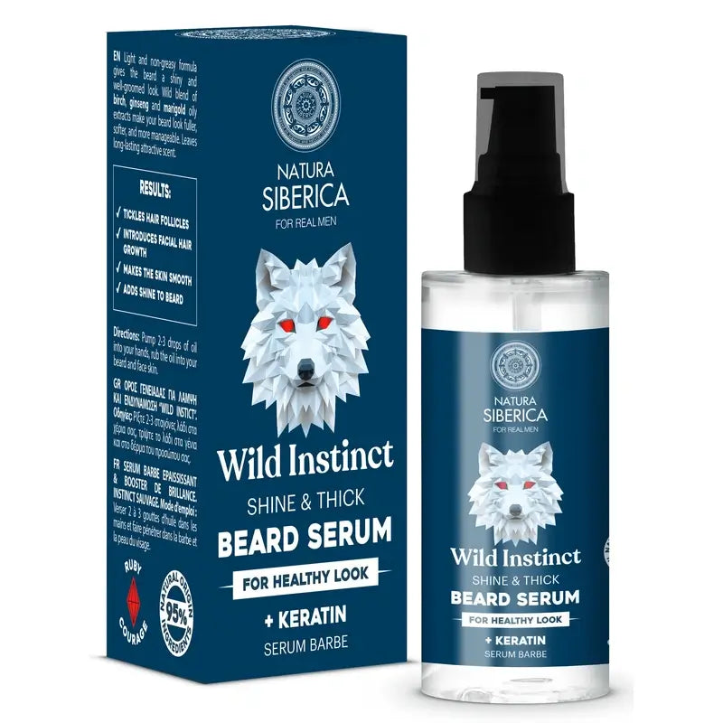 Natura Siberica Men Wild Arctic. Sérum pour la barbe, 50 ml