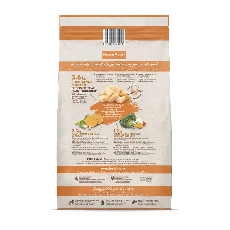 Nature's Variety Canine Adult Selected Md/Mx Chicken 12Kg, nourriture pour chien