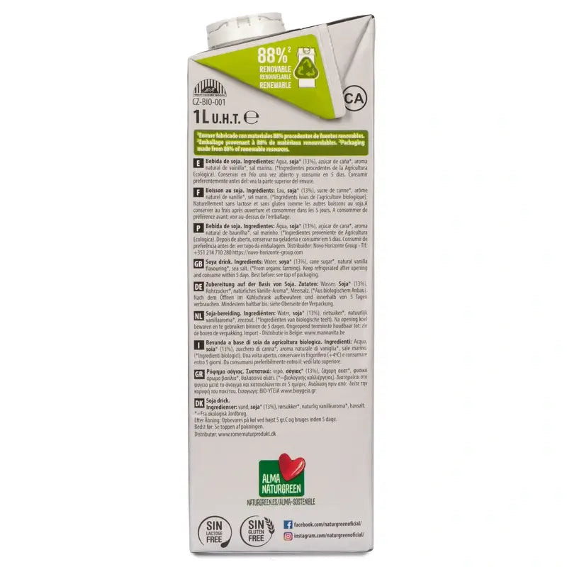 Naturgreen Soya Protein Drink Bio, 1L