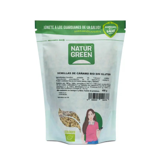 Naturgreen Graines de Chanvre Bio, 400 g