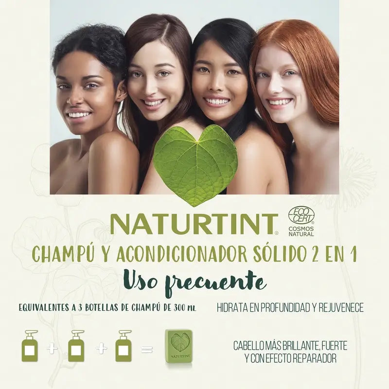 Naturtint Natural Shampooing Solide Usage Fréquent 75Gr