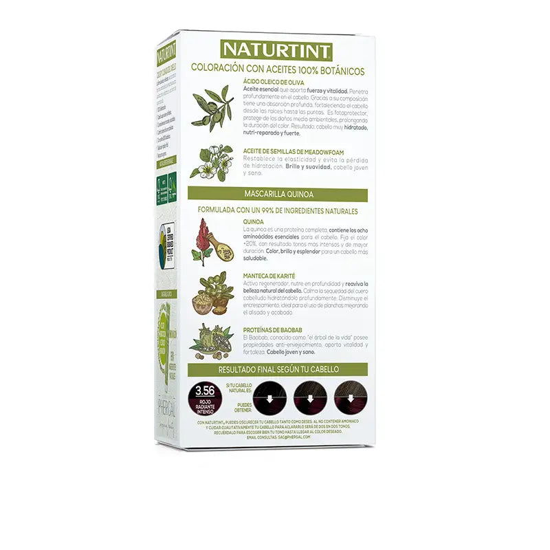 Naturtint Coloration permanente sans ammoniaque 3.56 - Radiant Intense Red