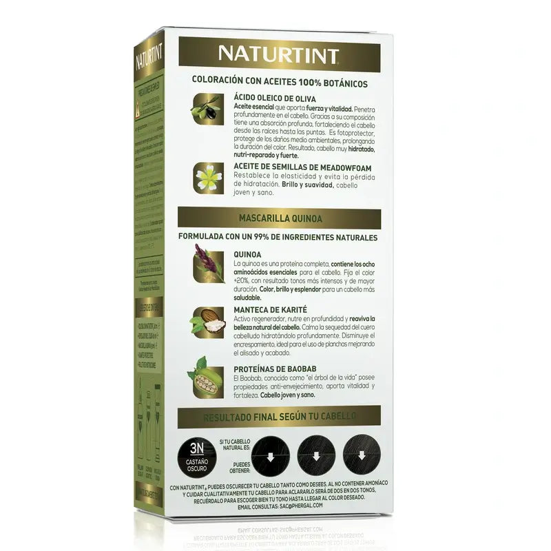 Naturtint Colorant permanent sans ammoniaque 3N - Marron foncé