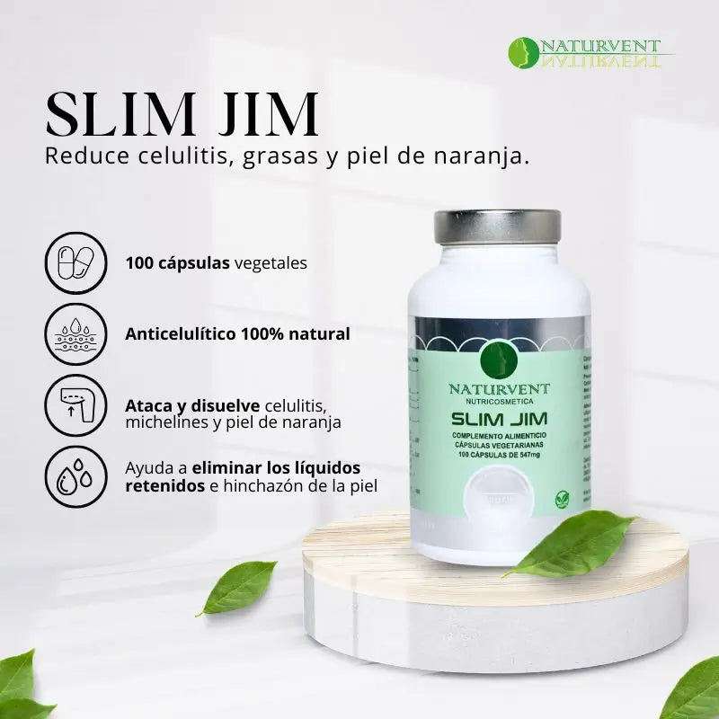 Naturvent Anti-Cellulite Slim Jim, 100 gélules