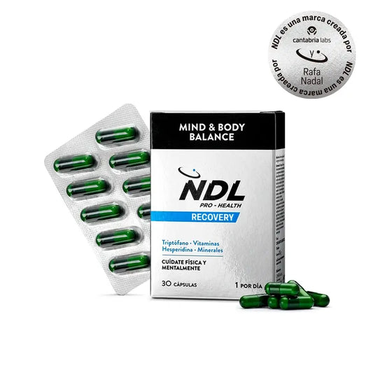 NDL Pro-Health Mind & Body Balance, Tryptophane avec Magnésium et Vitamine B6, 30 Capsules
