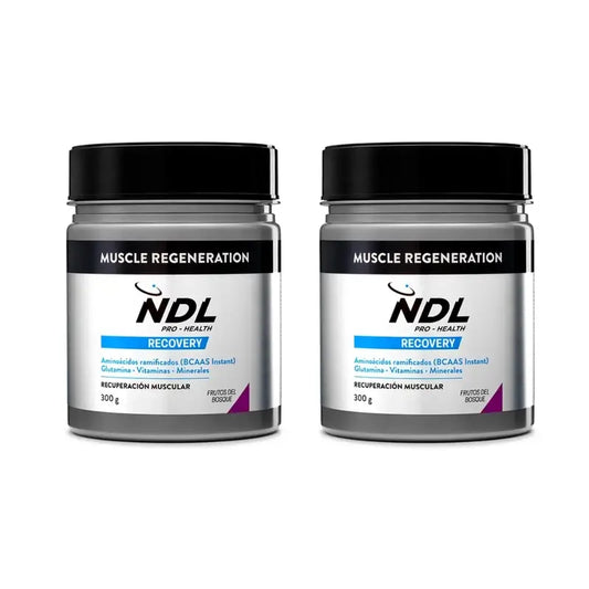 Ndl Pro-Health Muscle Regeneration, Bcaa 2:1:1, Glutamine, Forest Fruits Powder, 2X300 Grammes