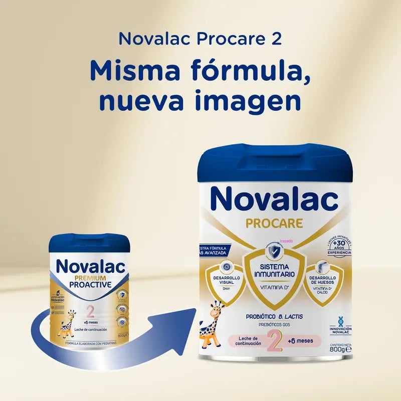 Novalac Procare 2 Lait de Continuation, 8X800 Gr