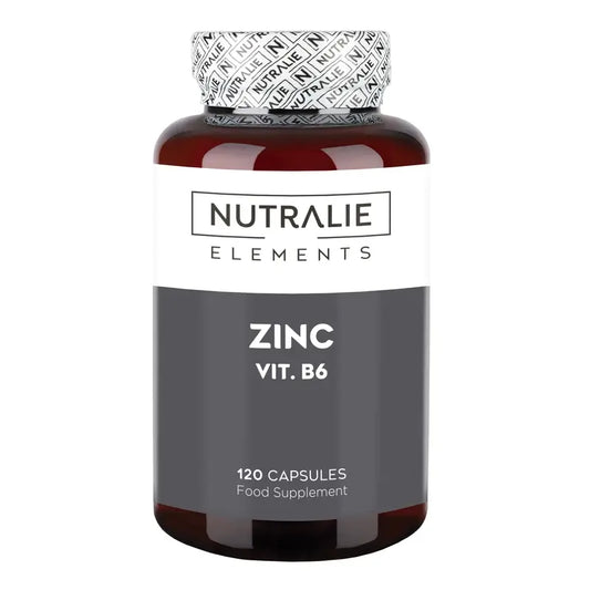 Nutralie Zinc Avec Vitamine B6 Acné Cheveux Peau Vegan , 120 gélules