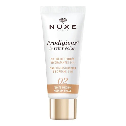 Nuxe Moisturising Bb Cream with Colour - 24H, Prodigieux® Le Teint Éclat 30Ml - Medium Tone